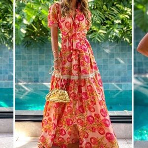 Brand New Rici Floral Maxi Dress